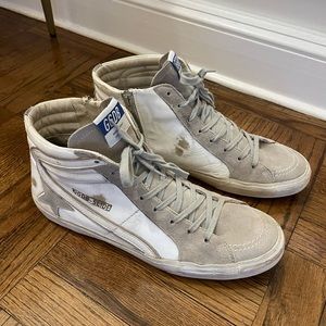 Golden Goose White Slide Sneakers